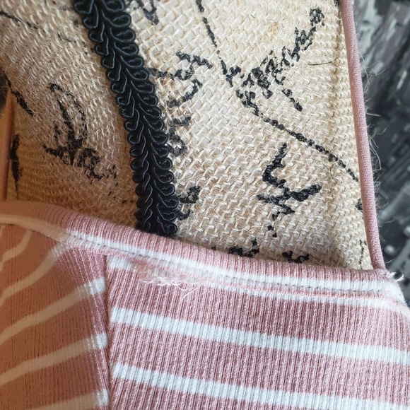 Shein Pink & White Cropped Tank Small - Picture 5 of 5